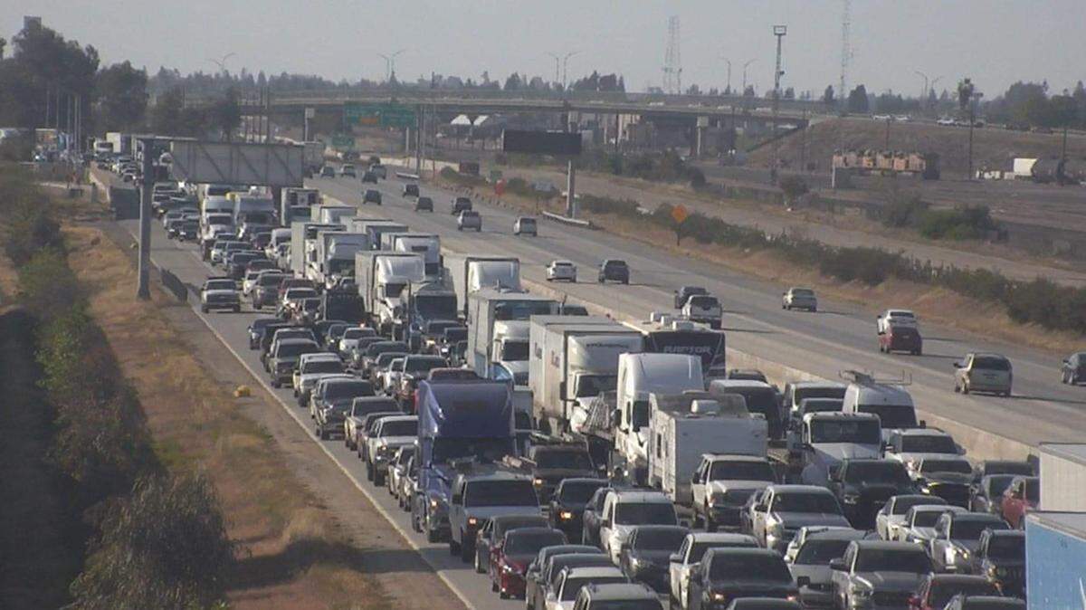 Family of five, which includes three children, suffered major injuries after getting rear-ended during a four-vehicle crash on Highway 99 in Fresno.
