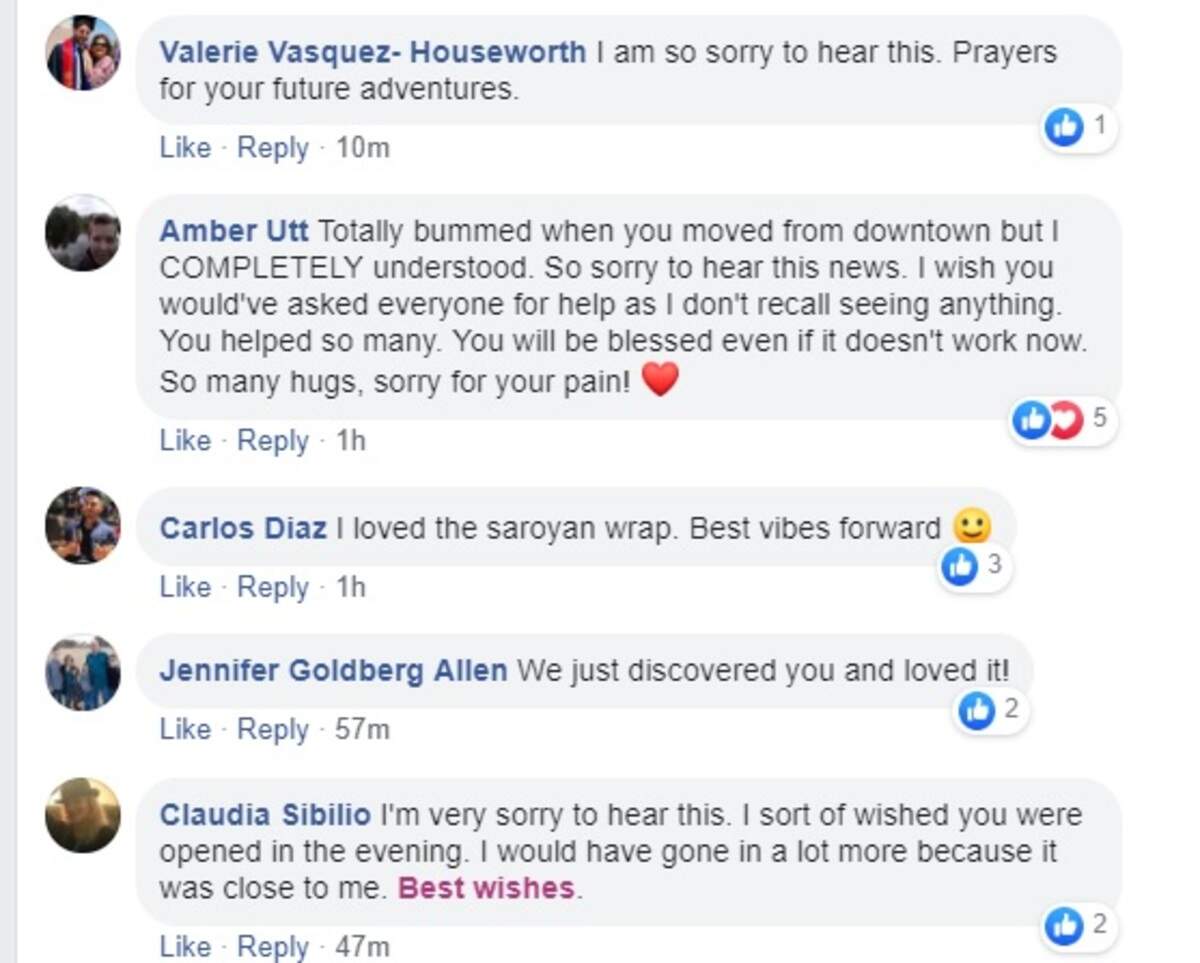 Facebook commenters are mourning Tree of Life restaurant, which announced Thursday that is has closed.