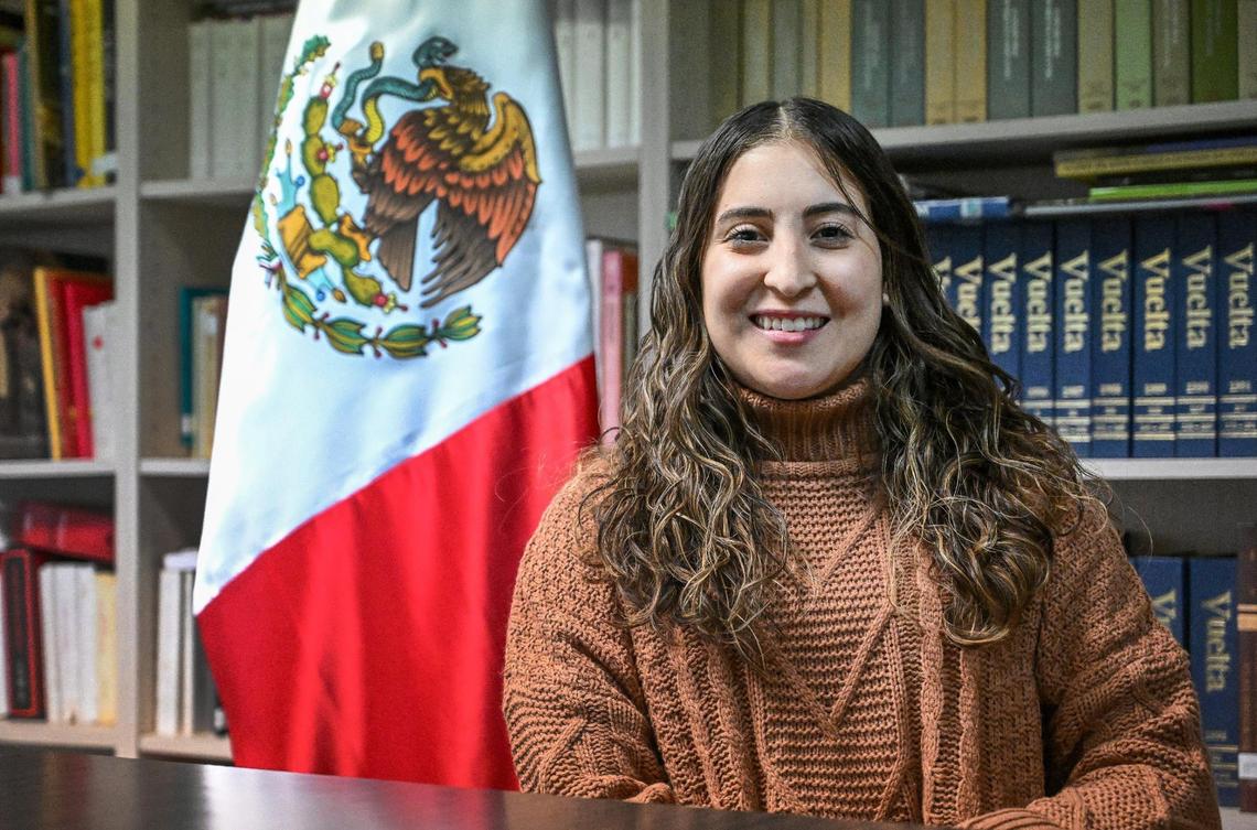 Valeria Solaria, protection and legal affairs consul photographed at the Consulate of Mexico in Fresno on Wednesday, Jan. 15, 2025.