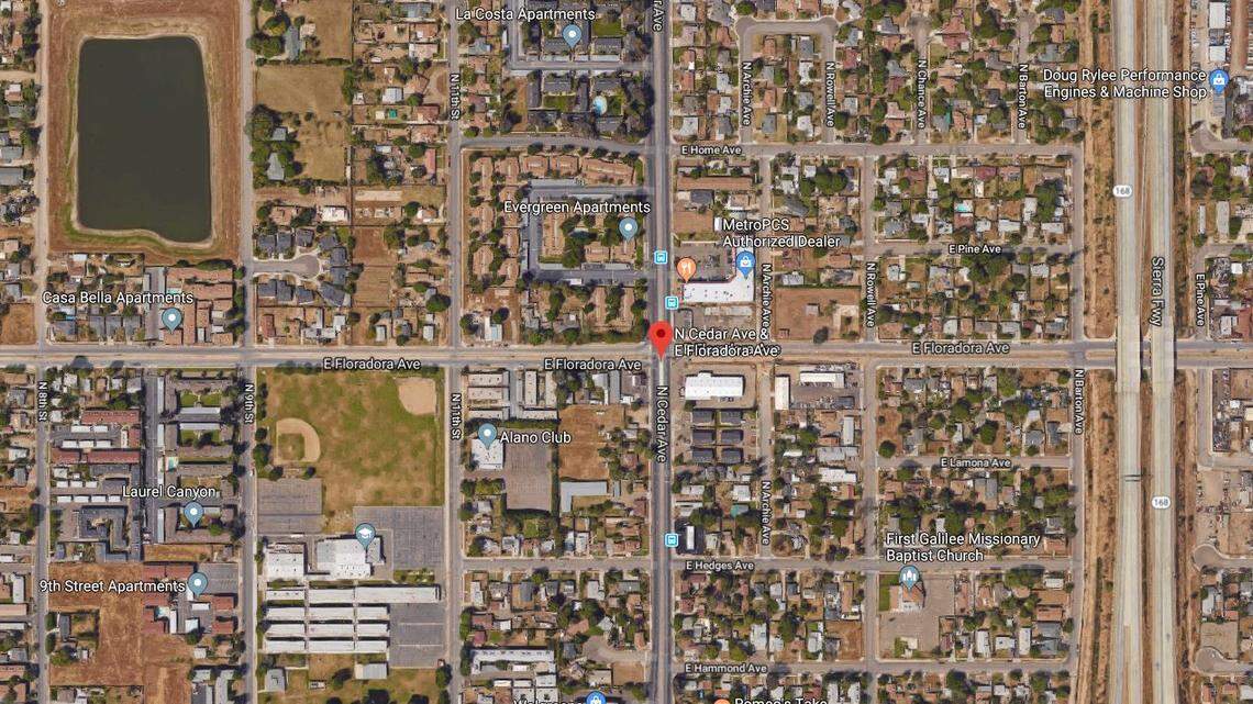 Fresno police say a woman was kidnapped at Cedar and Floradora avenues.