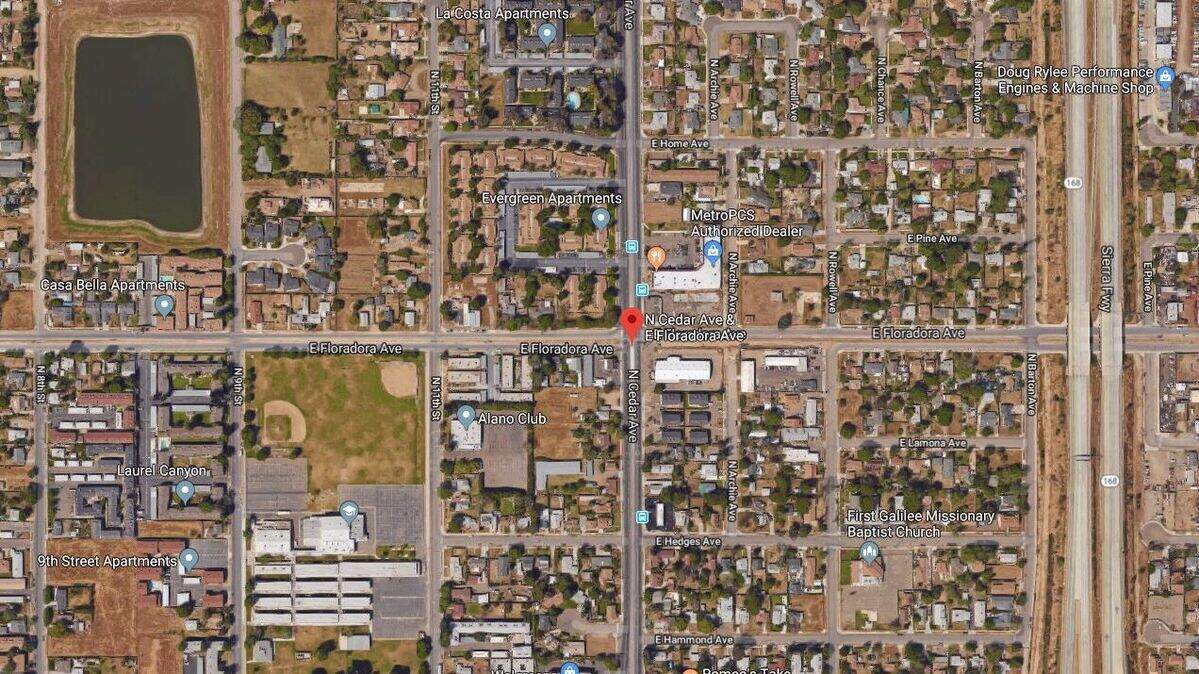 Fresno police say a woman was kidnapped at Cedar and Floradora avenues.