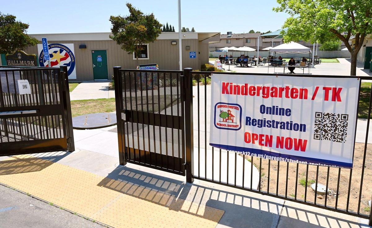 Hallmark Charter school, photographed Thursday, April 28, 2022 in Sanger. Hallmark’s status is to end amid merger.