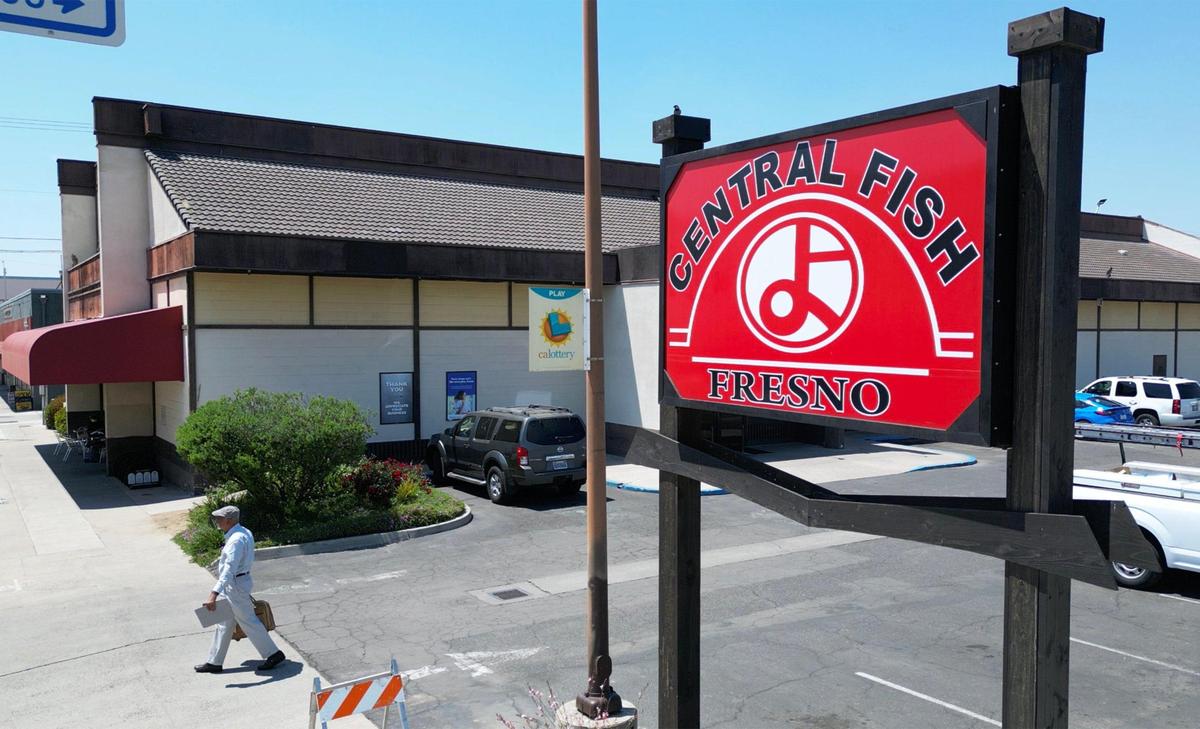 Morgan Doizaki, owner of Central Fish, talks about the history of the landmark business located in Chinatown on Tuesday, April 29, 2025 in Fresno.