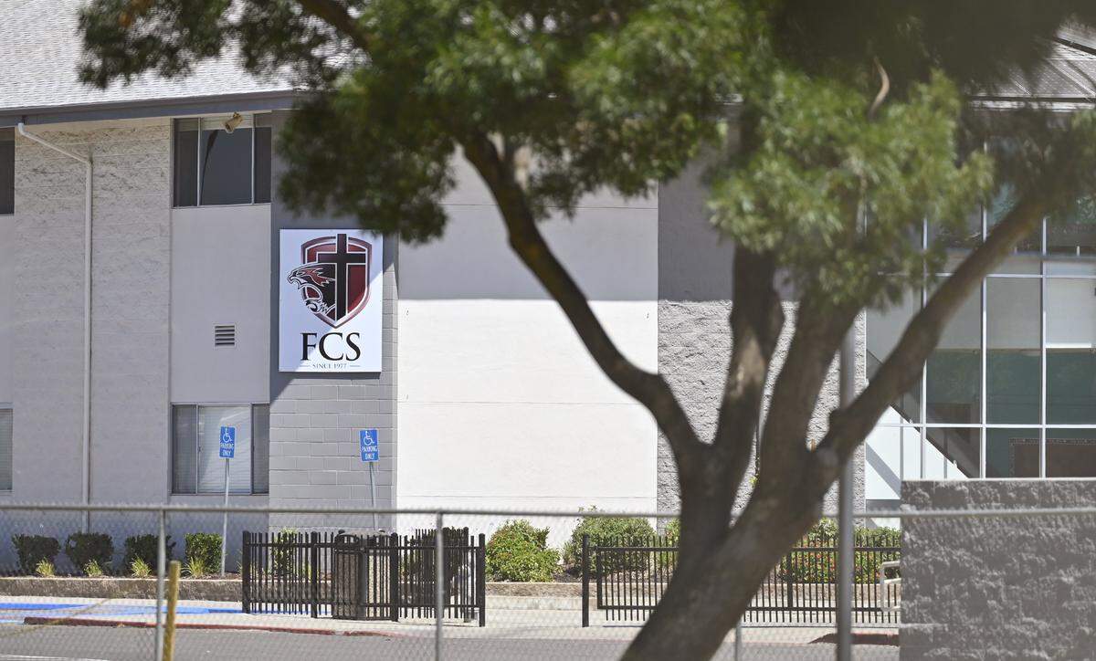 A father and son say Fresno Christian Schools, affiliated with Peoples Church, failed to address racial bullying. Photographed Friday, Aug. 1, 2025 in Fresno.