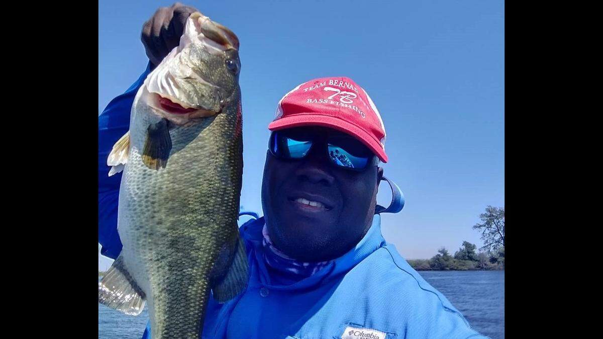 Eric M. Brown hand landed a 5-pound largemouth at the California Delta near Mildred Island. The bass was caught on a 6-inch plastic lizard, red in color. The fish was released quickly and unharmed.