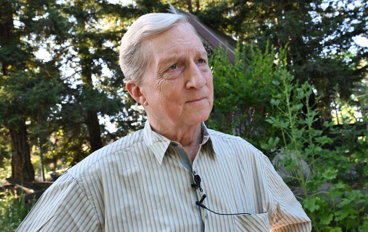 California gubernatorial candidate Tom Steyer is interviewed before an appearance Tuesday evening, April 7, 2026 in Fresno.