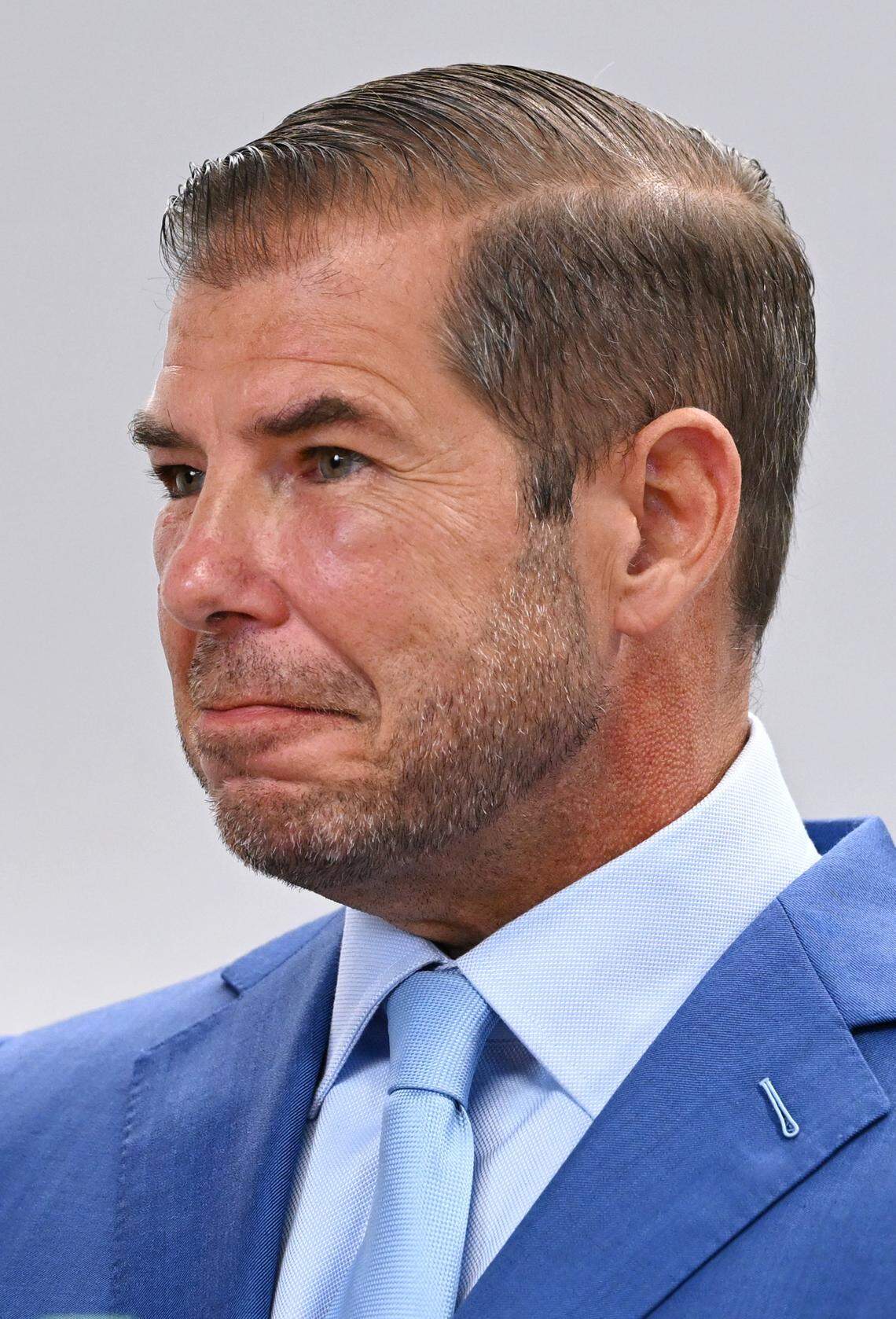 Dictrict 3 candidate Joaquin Arambula seen during a Fresno City Council forum held by The Fresno Bee Friday, April 17, 2026 in downtown Fresno