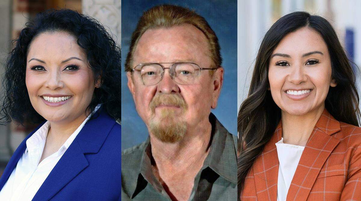 Assembly District 31 candidates left to right, Democrat Sandra Celedon, left, Republican Jim Polsgrove, center, and Democrat Annalisa Perea, far right, are vying for the seat held by Joaquin Arambula who will term out.