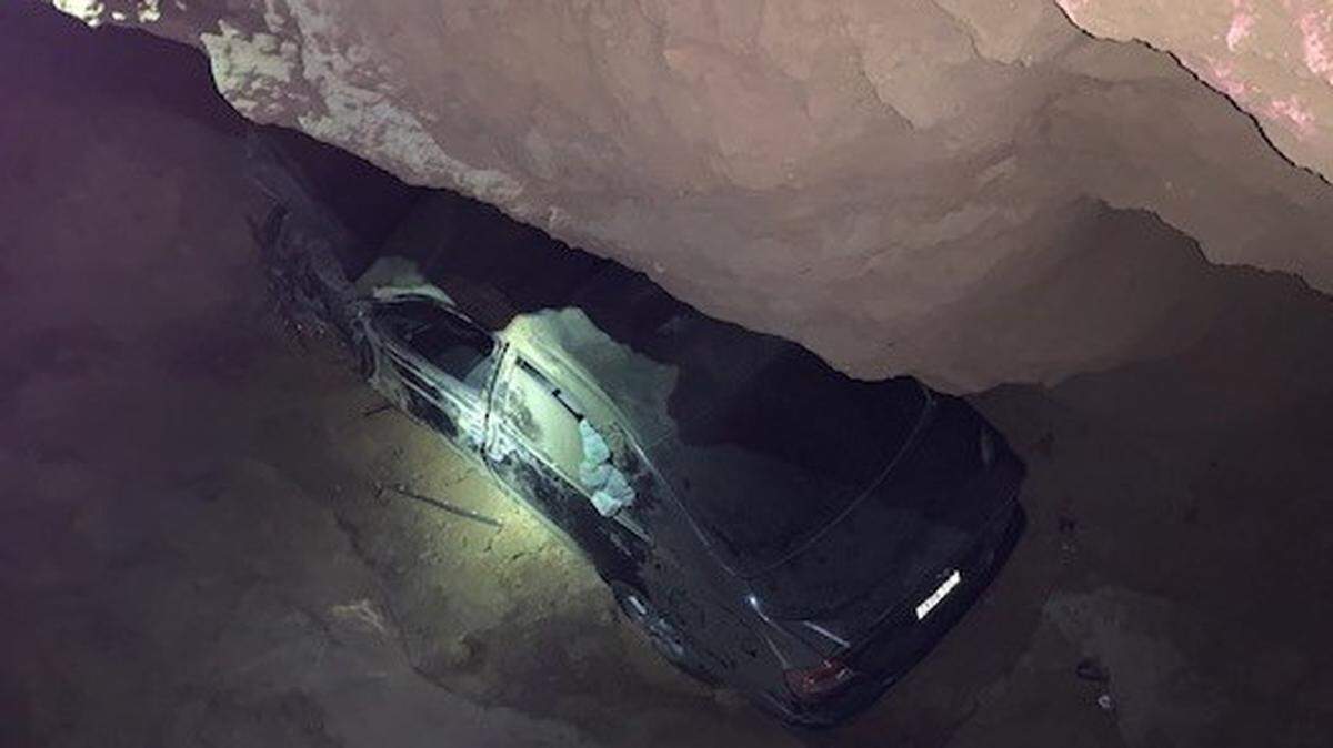 Rescue workers in Clovis came to the aid of a driver who plunged into a deep construction ditch early Wednesday morning.