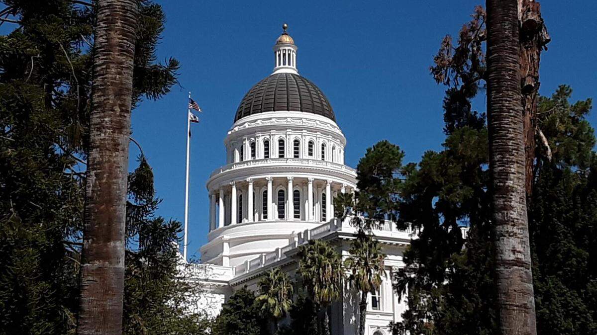 Many state employees work in the shadow of the California State Capitol.
