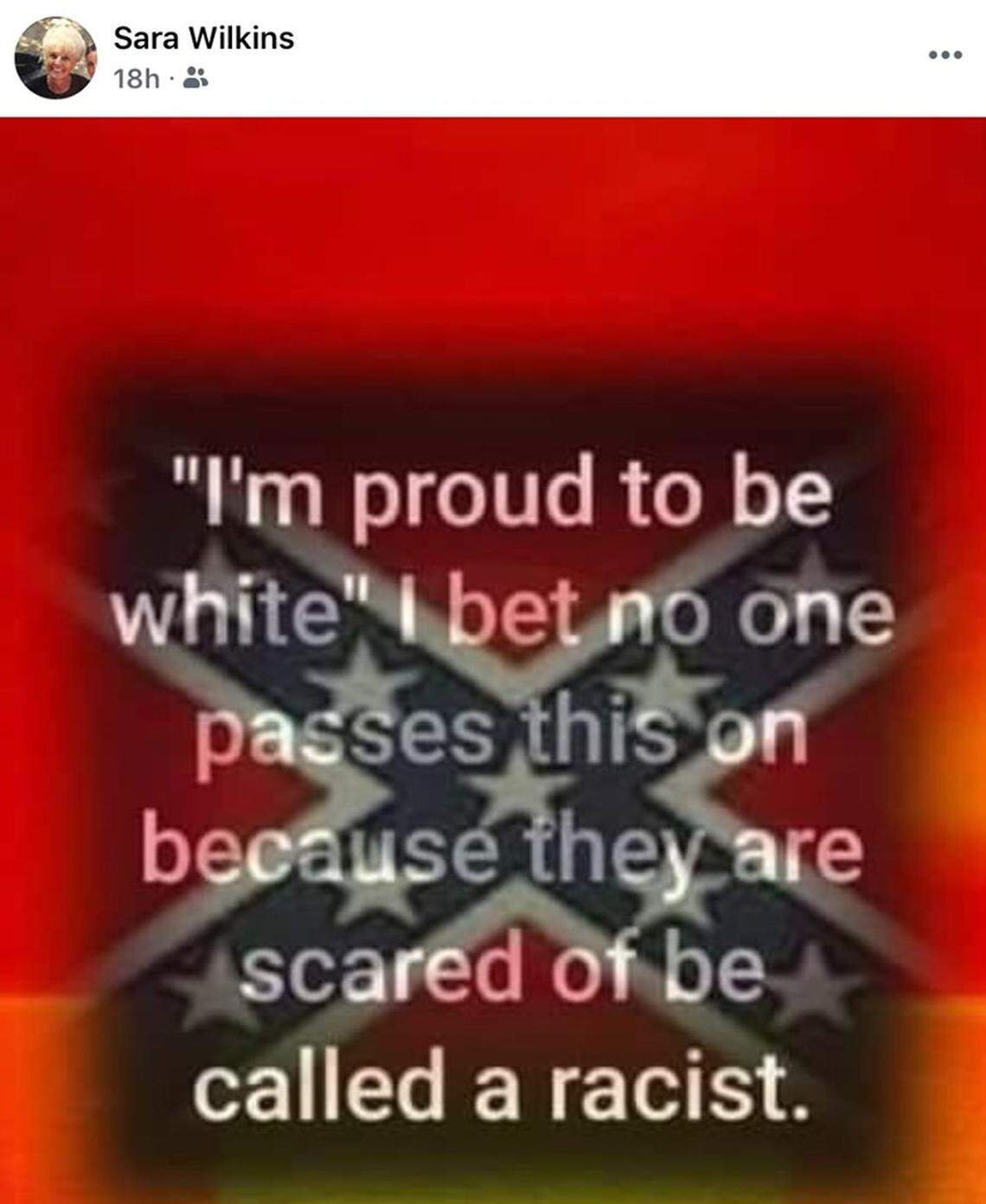 A social media post shared by Madera County Board of Education President Sara Wilkins.