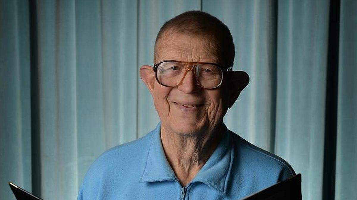 John Donaldson, 90, sits for a portrait in February 2016 ahead of the Fresno Community Chorus Master Chorale 60th anniversary concert. Donaldson had been with the chorale since its inception.