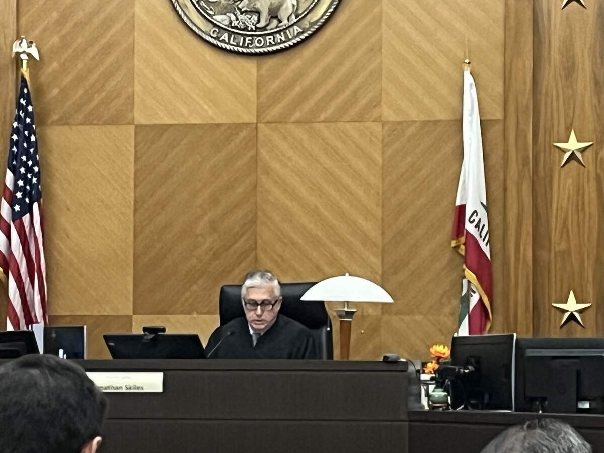 Fresno County Superior Court Judge Jonathan Skiles presides over a hearing on June 12, 2026, regarding the city of Fresno attempting to evict the Central Valley Community Sports Foundation.