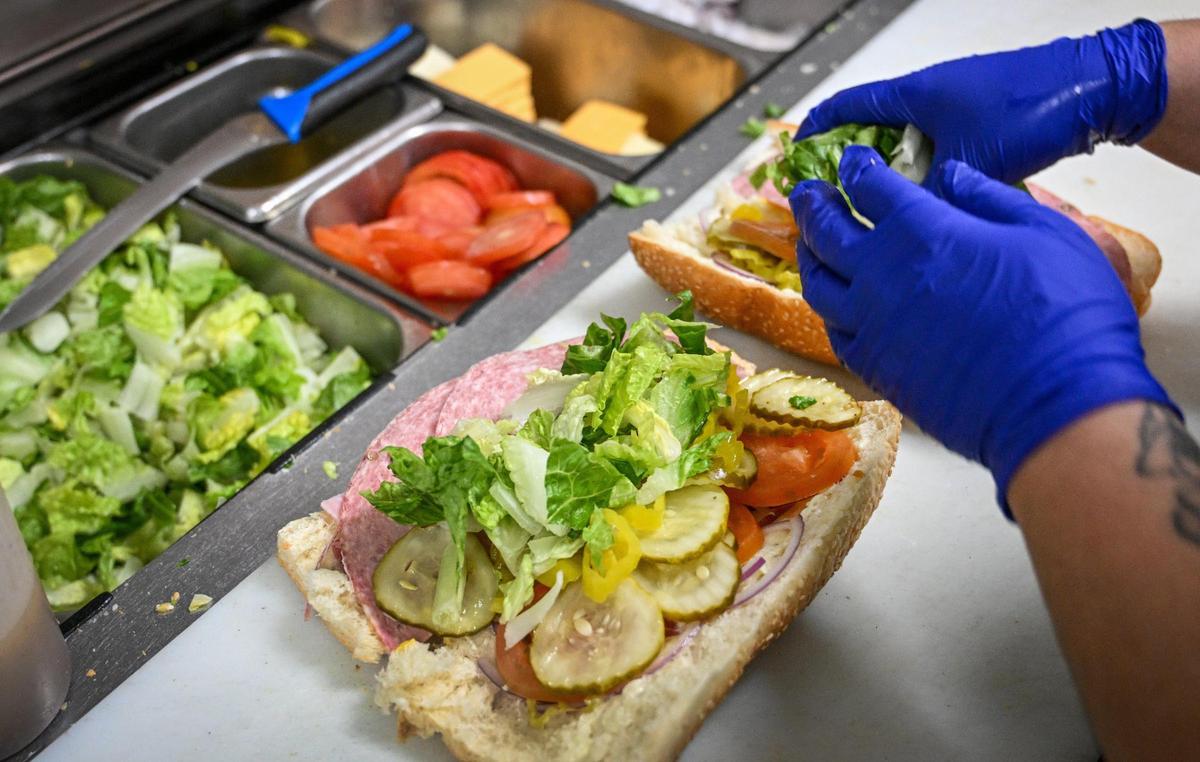 Piemonte’s Deli sandwiches are prepared for the lunchtime crowd at the Tower District business on Thursday, Jan. 9, 2025.