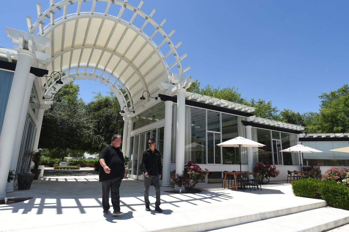 The Sumner Peck Winery on Friant Road is now Solitary Cellars, with owners Greg Bergersen, left, and Rick Quesada, taking the location over.