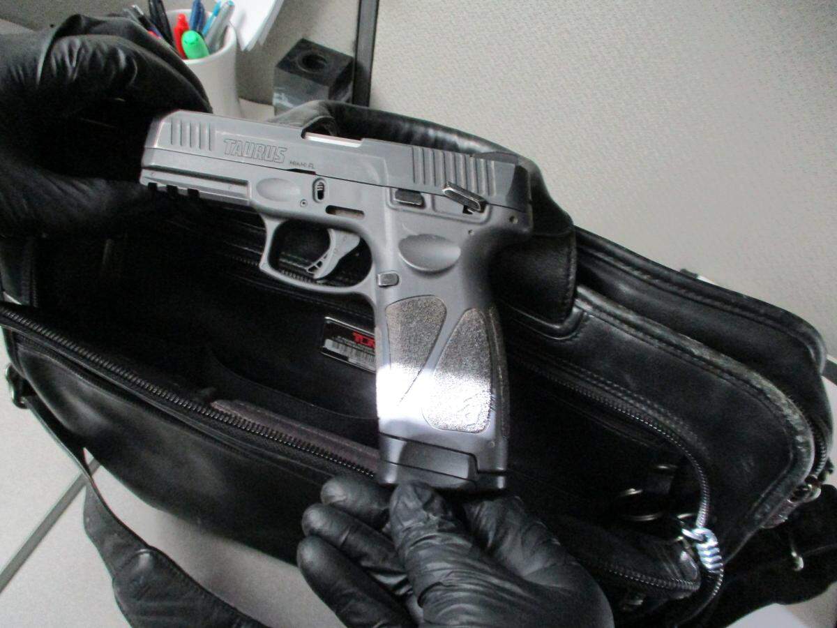 Fresno County Sheriff’s deputies said they found a pistol during a routine X-ray scan Friday at Fresno County Superior Court. A Las Vegas man was arrested.