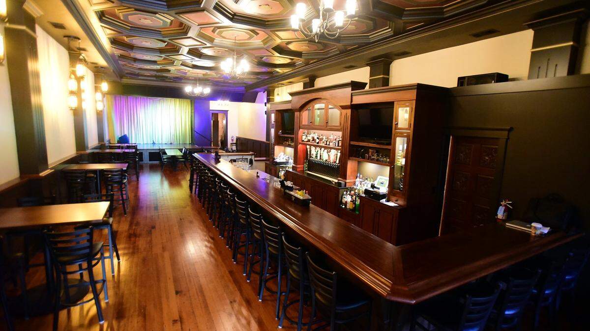 The inside of The Partisan in Merced, Calif. is shown.