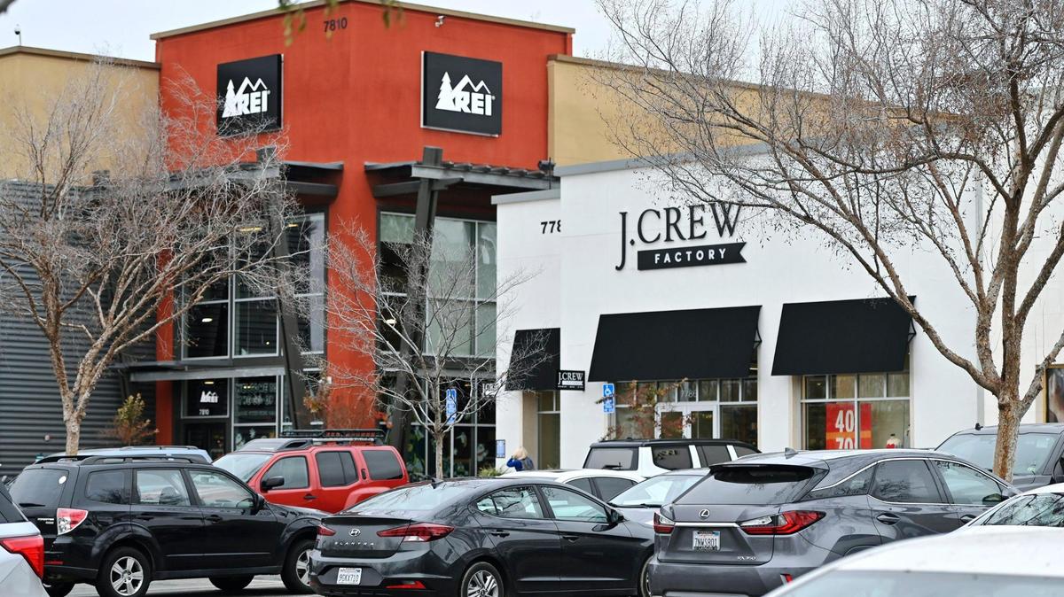 The J. Crew Factory store, seen at River Park near REI, photographed Wednesday, Jan. 10, 2024 in Fresno.