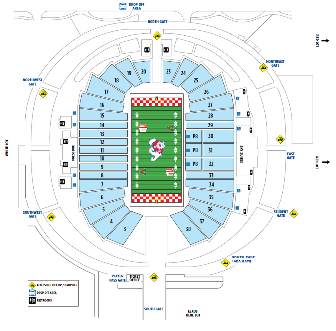 An additional 21 entry points were added to the eight gates at Bulldog Stadium following complaints of long lines at the Sept. 1 season opener.