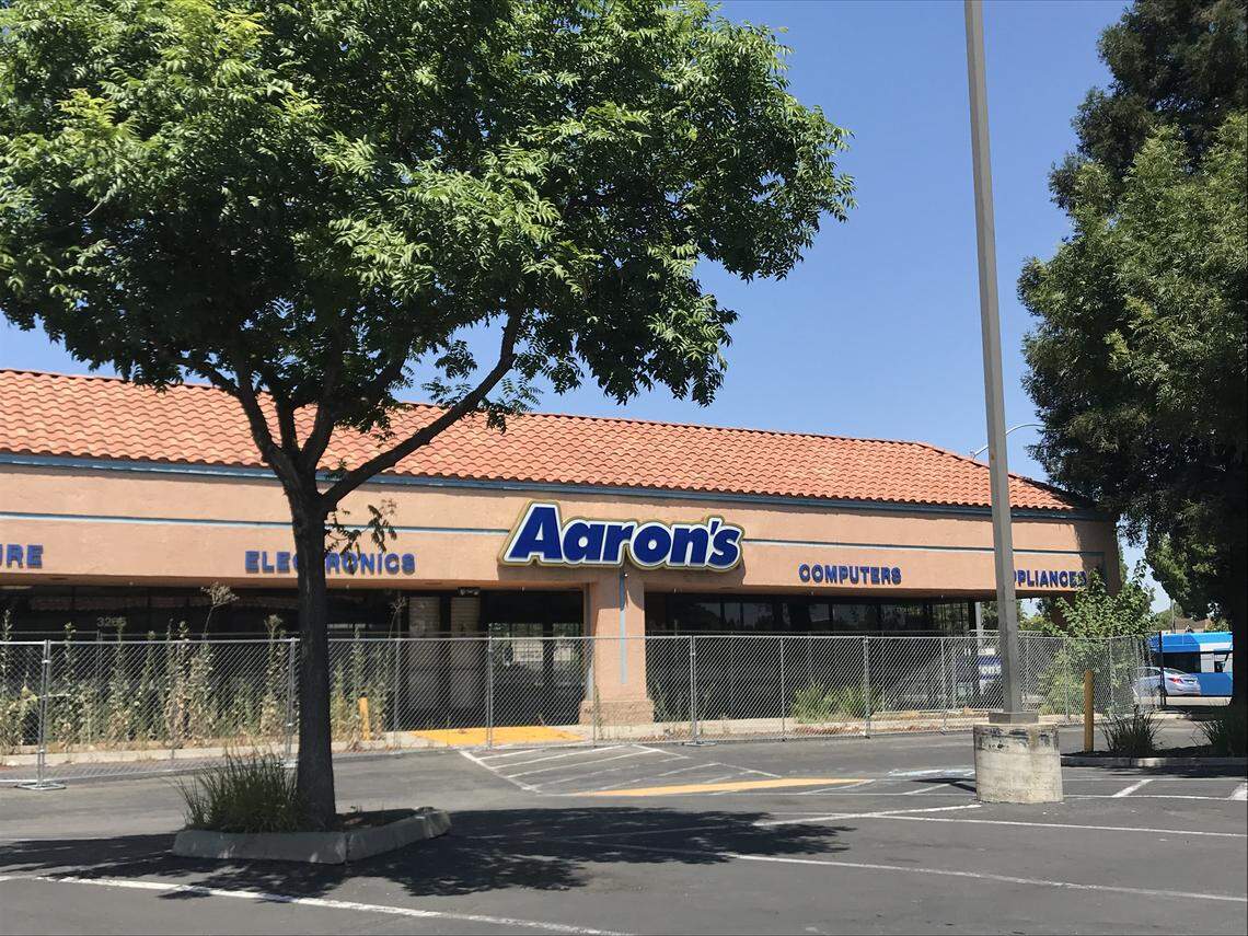The former Aaron’s store on West Shaw Avenue will be torn down. An America’s Tire is slated to be built in its place.
