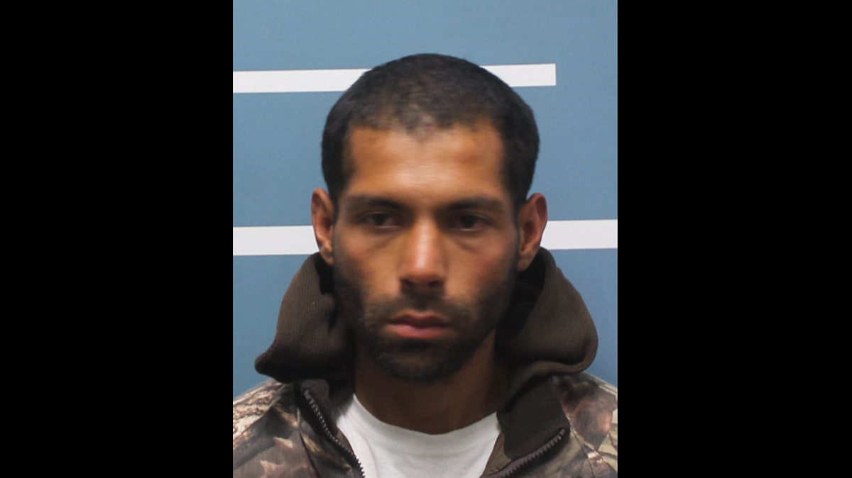 Phillip Gutierrez, 33, was arrested on suspicion of assaulting a Visalia Police Department officer.