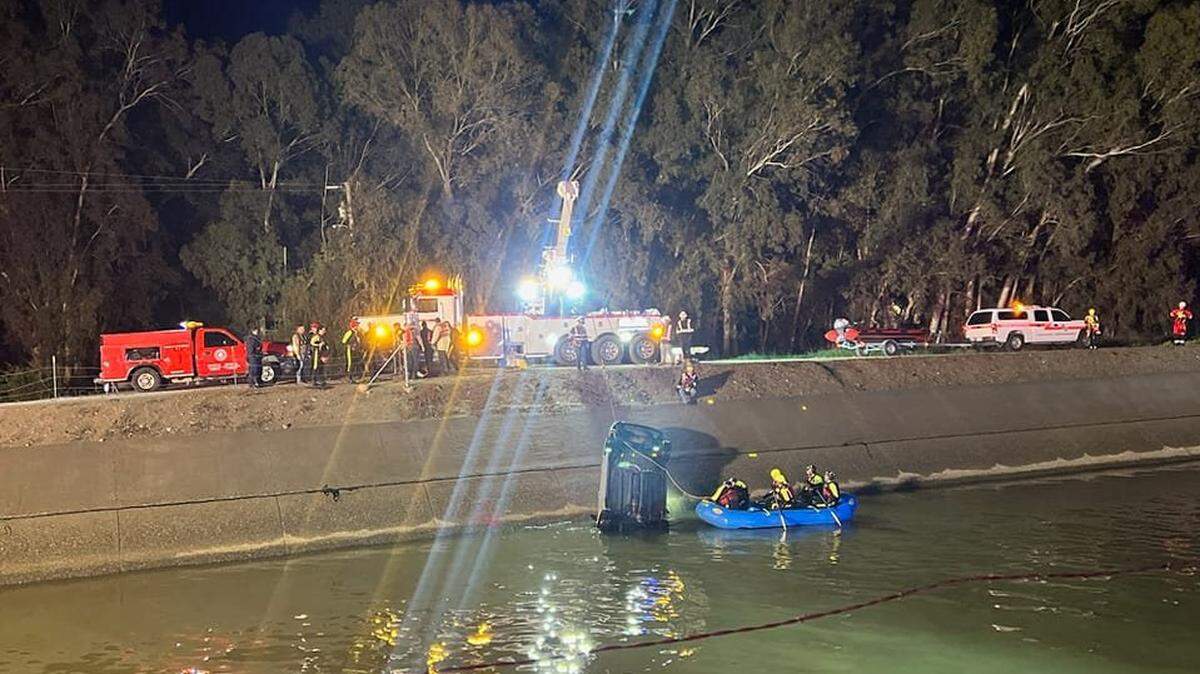 The driver of a car carrying four young adults crashed into the Friant-Kern canal Wednesday, March 23, 2023. Three passengers survived, but the driver did not.