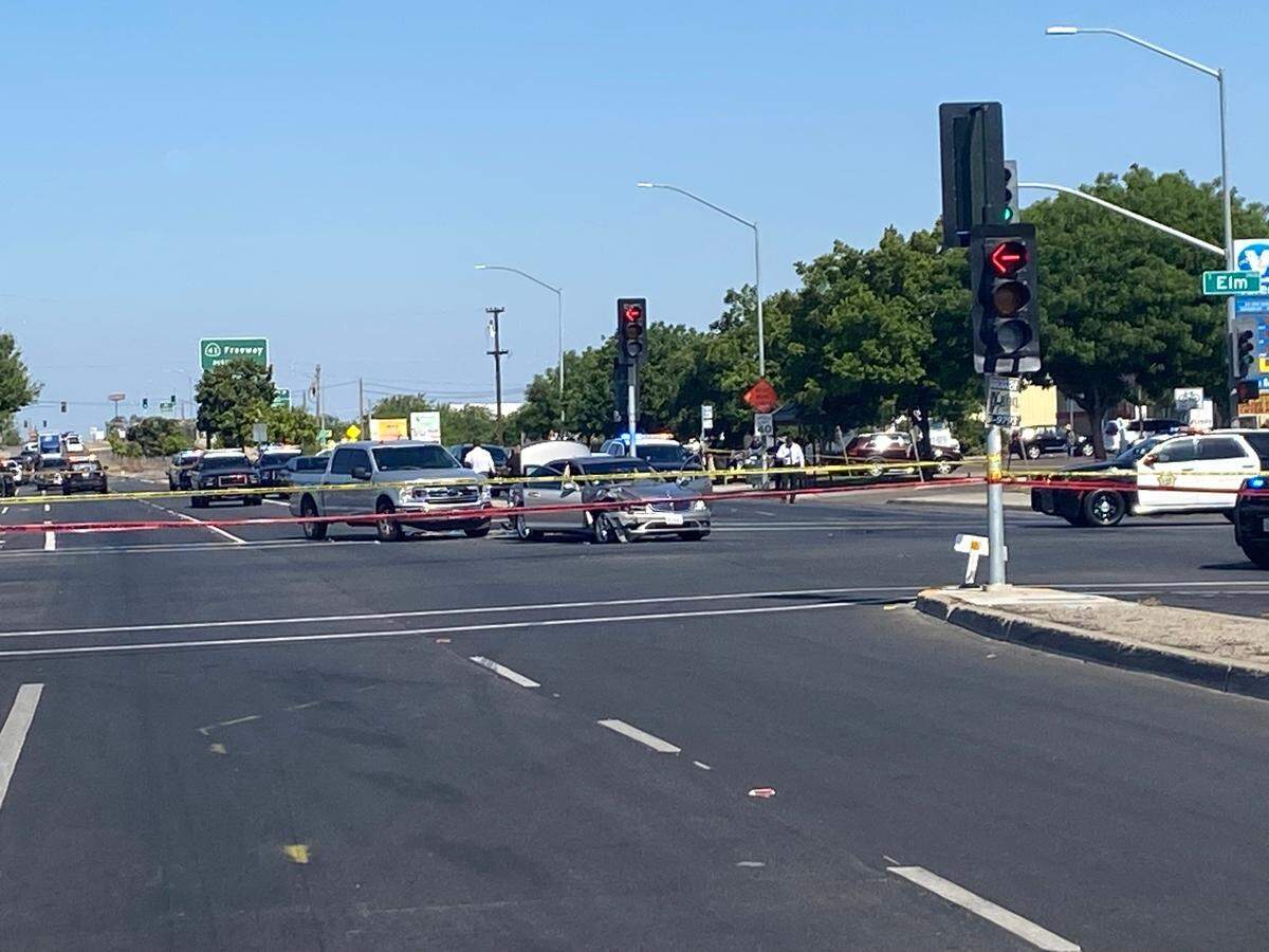 An officer-involved shooting unfolded in Fresno after a domestic violence suspect fired at his ex’s car. Authorities arrested the suspect after a vehicle chase.
