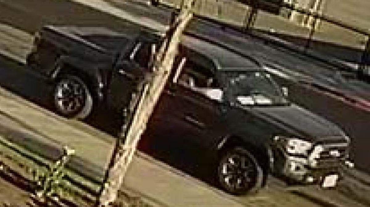 Police say this 2016-2019 Toyota Tacoma may be linked to a fatal hit-and-run crash involving a motorcycle on Aug. 5 in central Fresno.
