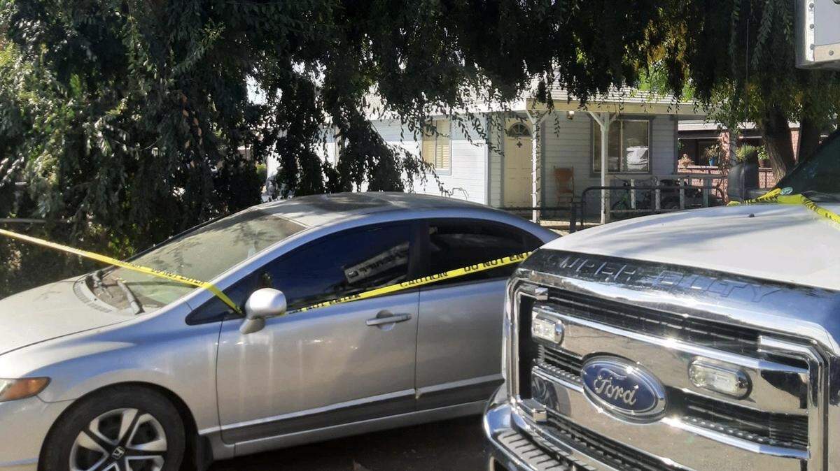 Tulare County Sheriff’s Office detectives released this photo as they investigated a stabbing Saturday, Oct. 23, 2021, near Lindsay that led to the death of a 40-year-old man, allegedly at the hands of his stepson.