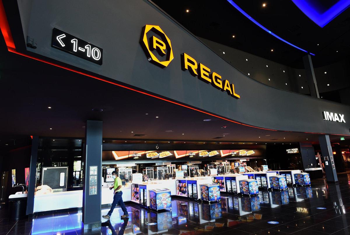The newly renovated Regal Cinemas at River Park, formerly Regal Edwards Theater, features a modernized concession bar with other improvements such as self-serve ticket kiosks, improved seating and IMAX cinema.