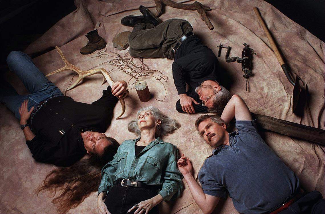 FAMILY MATTER. THE HANSENS, CLOCKWISE FROM LEFT: BROTHERS KEITH, CRAIG, DOUG, AND THEIR MOTHER, JAN.