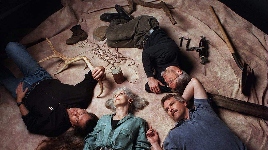 FAMILY MATTER. THE HANSENS, CLOCKWISE FROM LEFT: BROTHERS KEITH, CRAIG, DOUG, AND THEIR MOTHER, JAN.