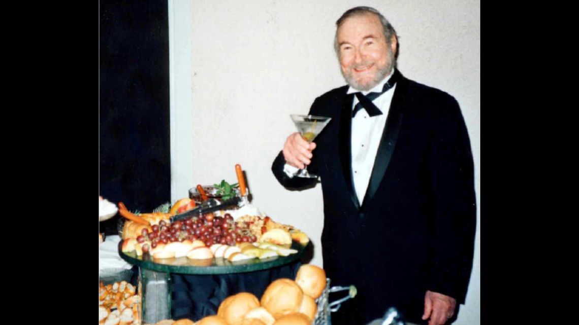 George Kauffman at a “Parties for the Parkway” event, where he was invited to talk about martinis.