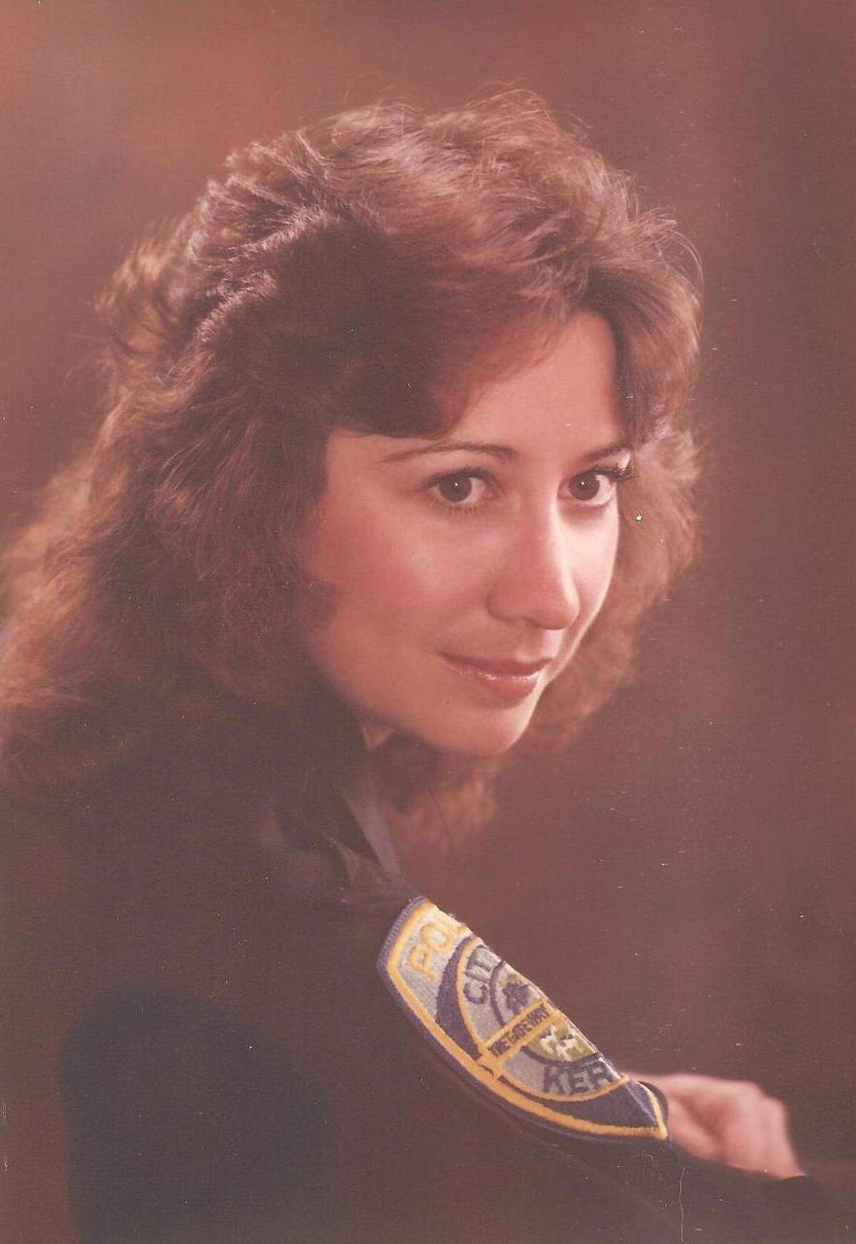 Margaret Mims when she was working as a Kerman police officer, before she became Fresno County’s sheriff.