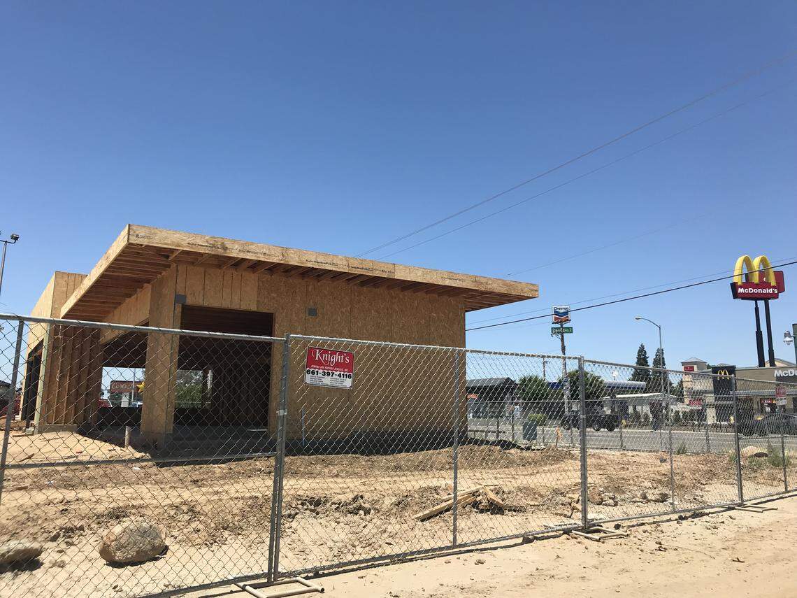 This Starbucks under construction is on West Shaw Avenue in Fresno, near Dale Avenue and next to a Carl’s Jr. It is scheduled to open this fall.