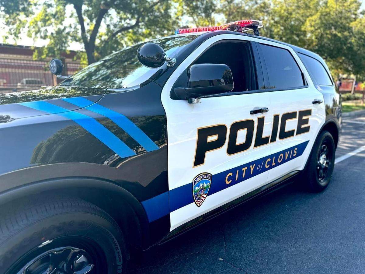 A Clovis police vehicle is shown in this photo released Oct. 20, 2023, by the department. The Fresno County city is among the safest and most affordable in the United States, according to GoBankingRates.