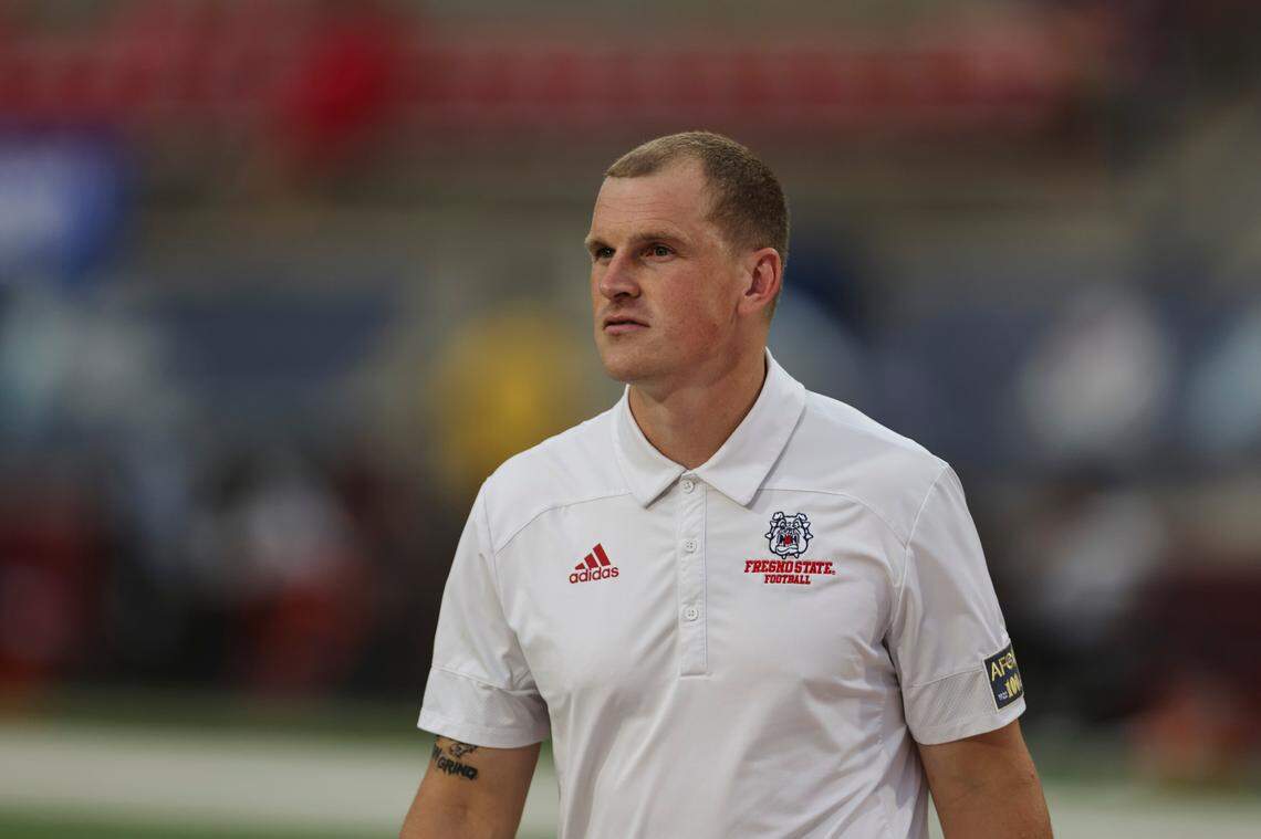Fresno State offensive coordinator Pat McCann was the receivers coach last season when the Bulldogs ranked first in the Mountain West Conference in total offense and scoring offense.