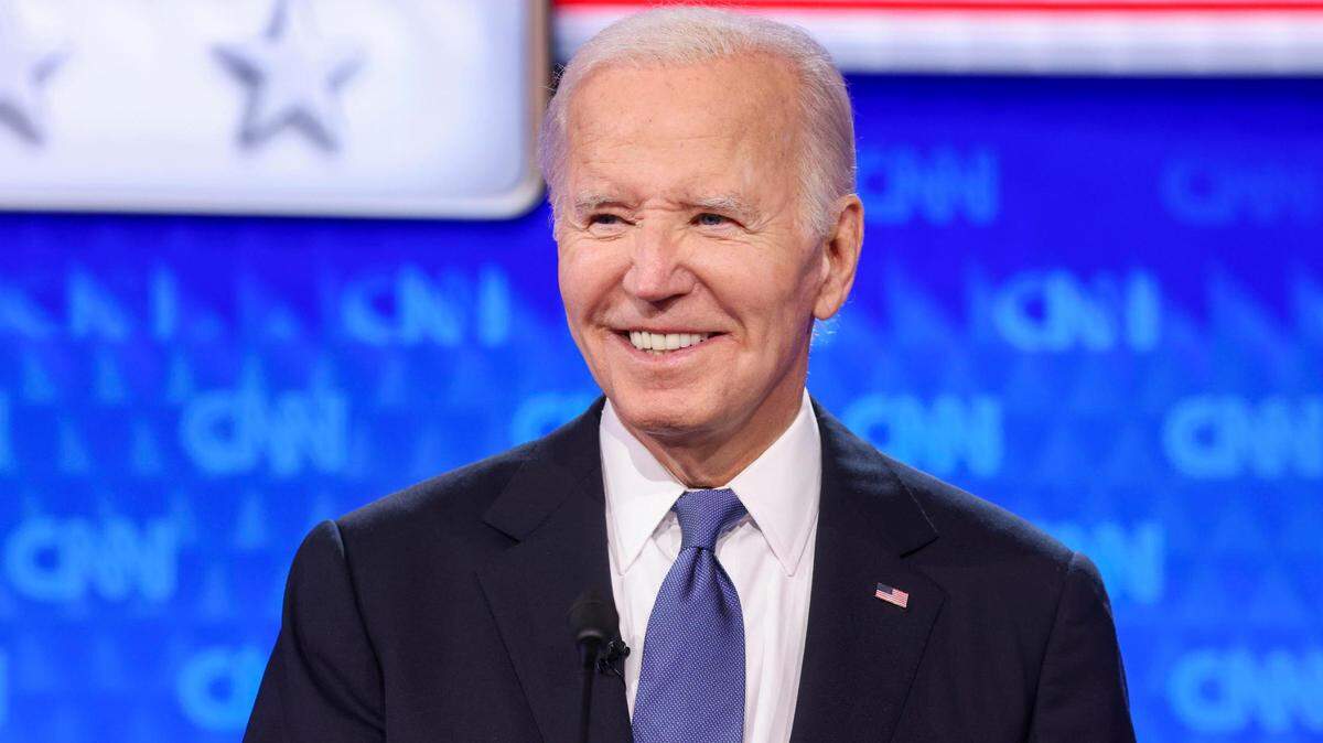 President Joe Biden participates in the first 2024 presidential election debate at CNN Atlanta studios in Atlanta, Georgia.