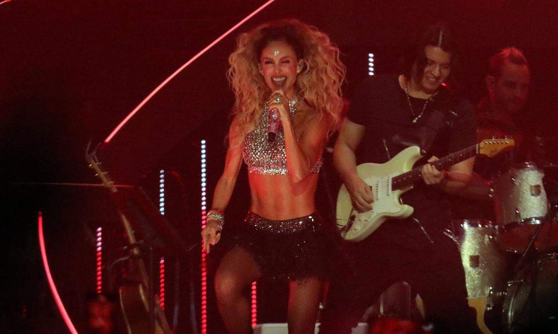 El grupo de pop mexicano RBD llevó su espectáculo 'Soy Rebelde' a unos 12,000 fans en el Save Mart Center, en Fresno, el 15 de octubre de 2023.