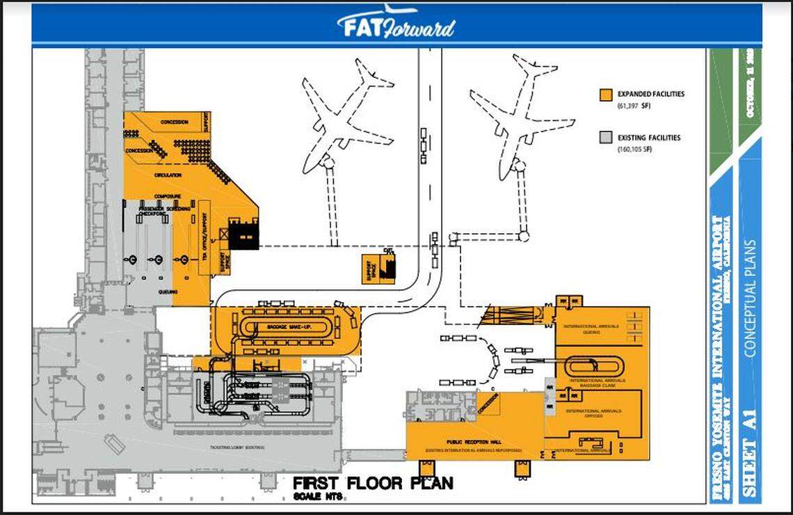 Frensno Yosemite International Airport (FAT) on Thursday announced plans for $115 million project, most notably to expand parking and the international terminal.