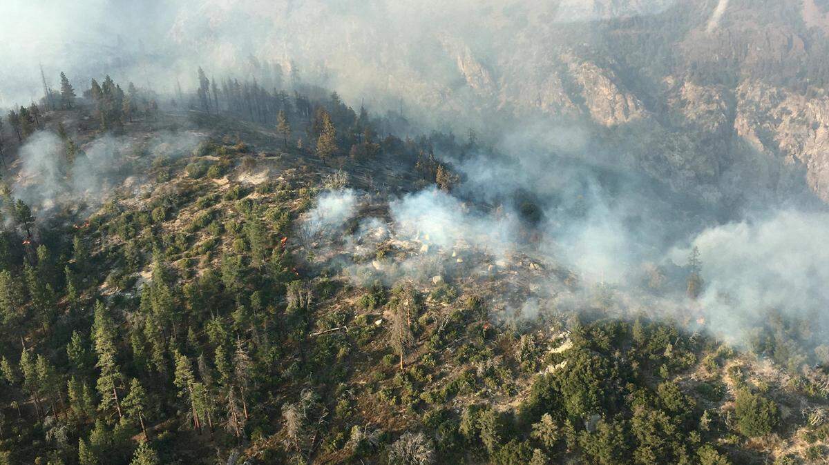 The Castle Fire has burned about 4,000 acres in the Sequoia National Forest.