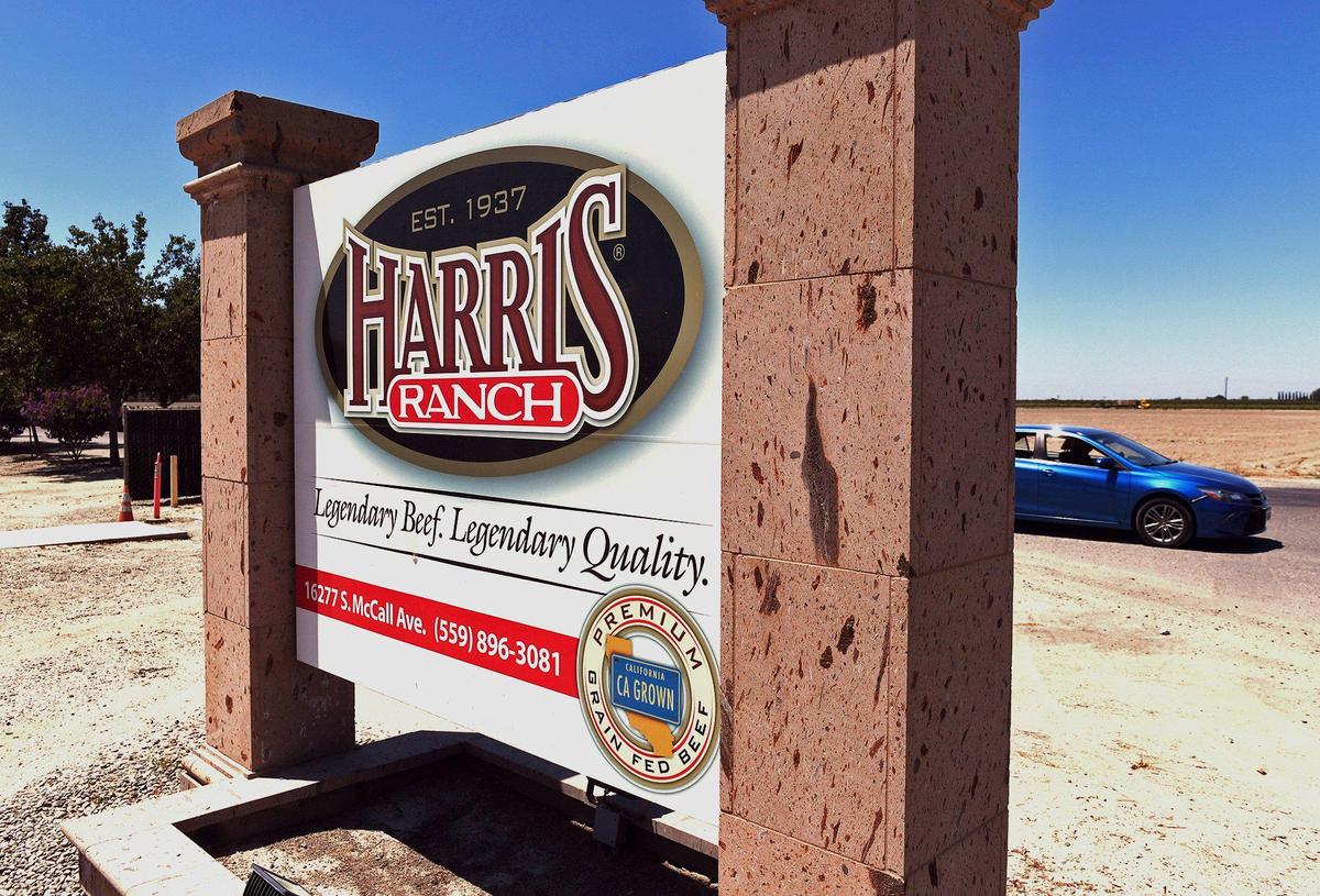 Harris Ranch Beef Company’s salughter house and meat packing facility, seen Wednesday, July 8, 2020 near Selma. Workers say there is an outbreak of COVID-19 among its employees, with at least 100 workers out of work, though officials cannot confirm the outbreak.