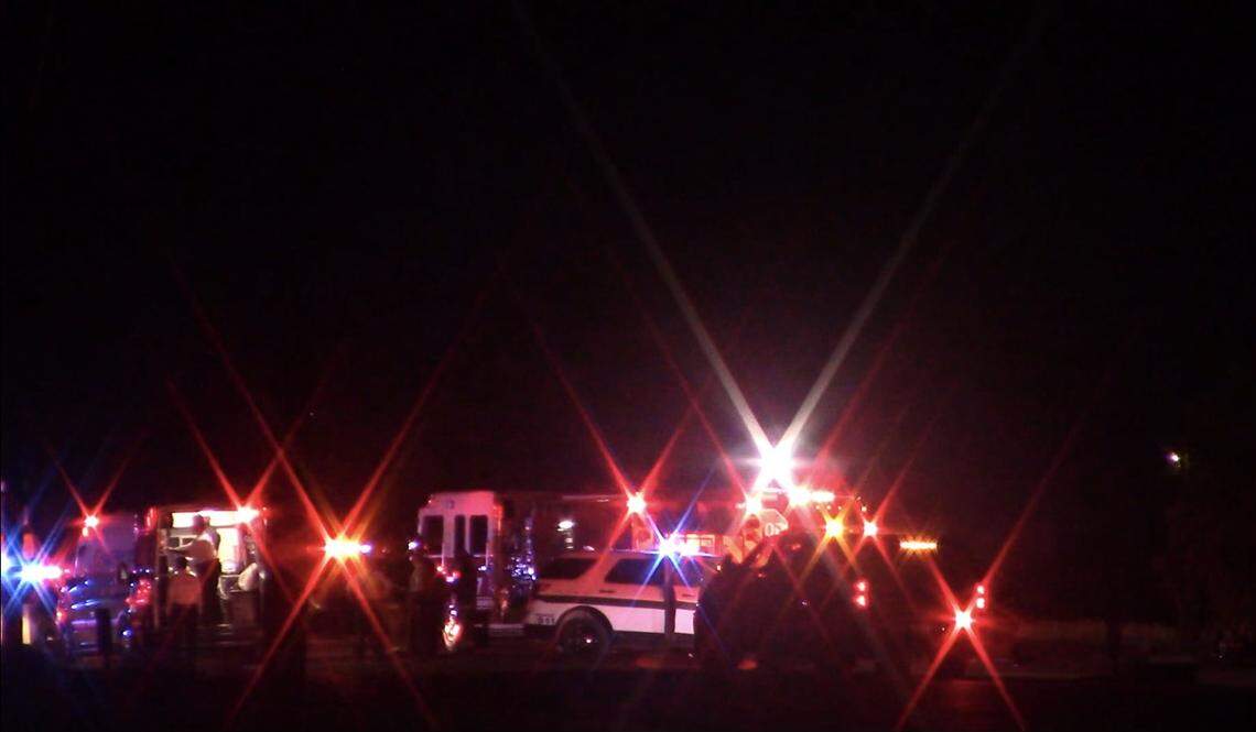 A person died from a two-vehicle crash Saturday night near the rural intersection of Marks and North avenues, according to the Fresno County Sheriff’s Office.