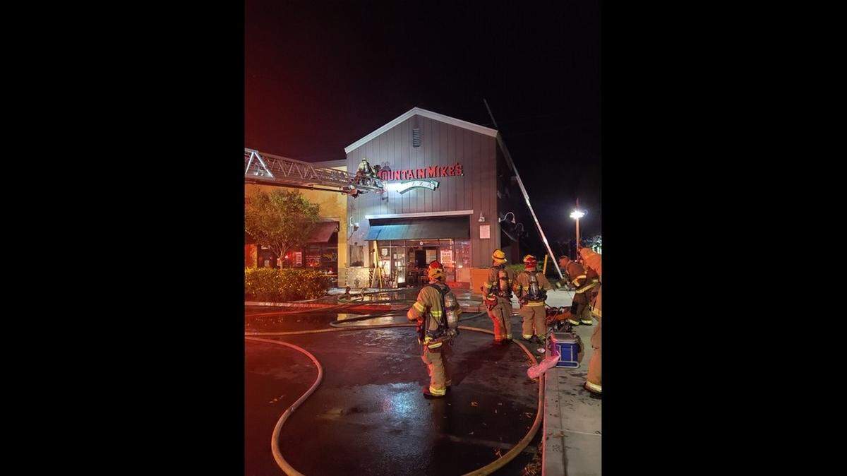 A suspicious fire damaged a strip mall early Friday morning in Visalia, according to the Visalia Fire Department.