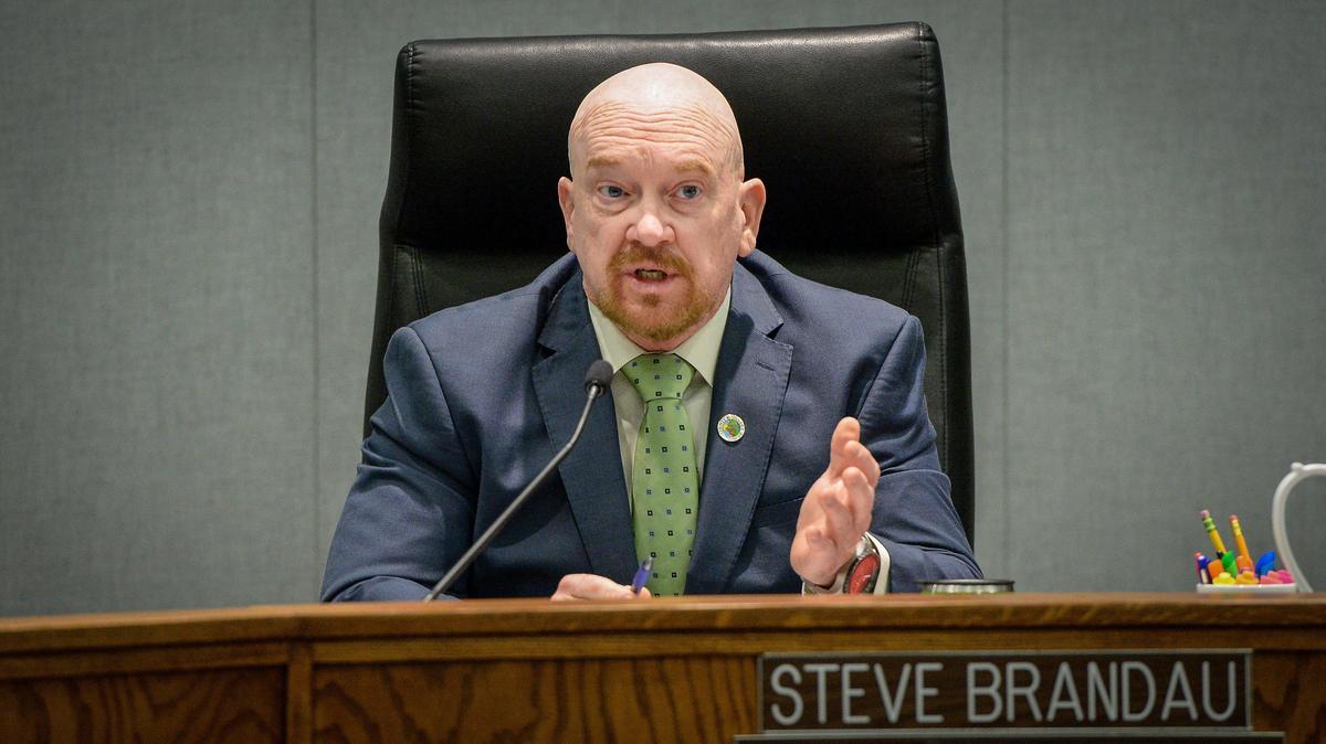 Fresno County Supervisor Steve Brandau gives comments about the county’s decision to declare a state of emergency as a response to the coronavirus crisis during a meeting with the Fresno County Board of Supervisors on Tuesday, March 17, 2020.