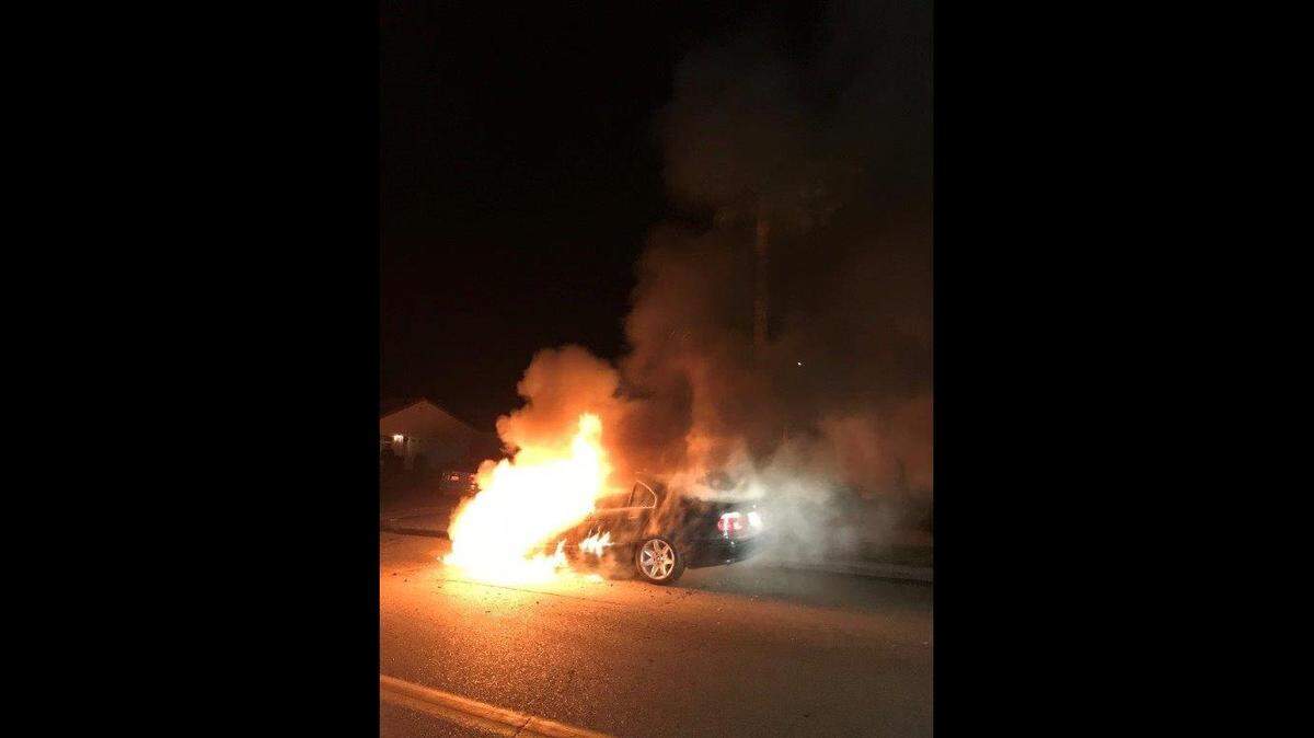 A 2002 BMW car on fire around 12:30 a.m. Tuesday in Madera. After flames were extinguished, Luis Echevarria, 33, of Madera was found dead in its driver’s seat.
