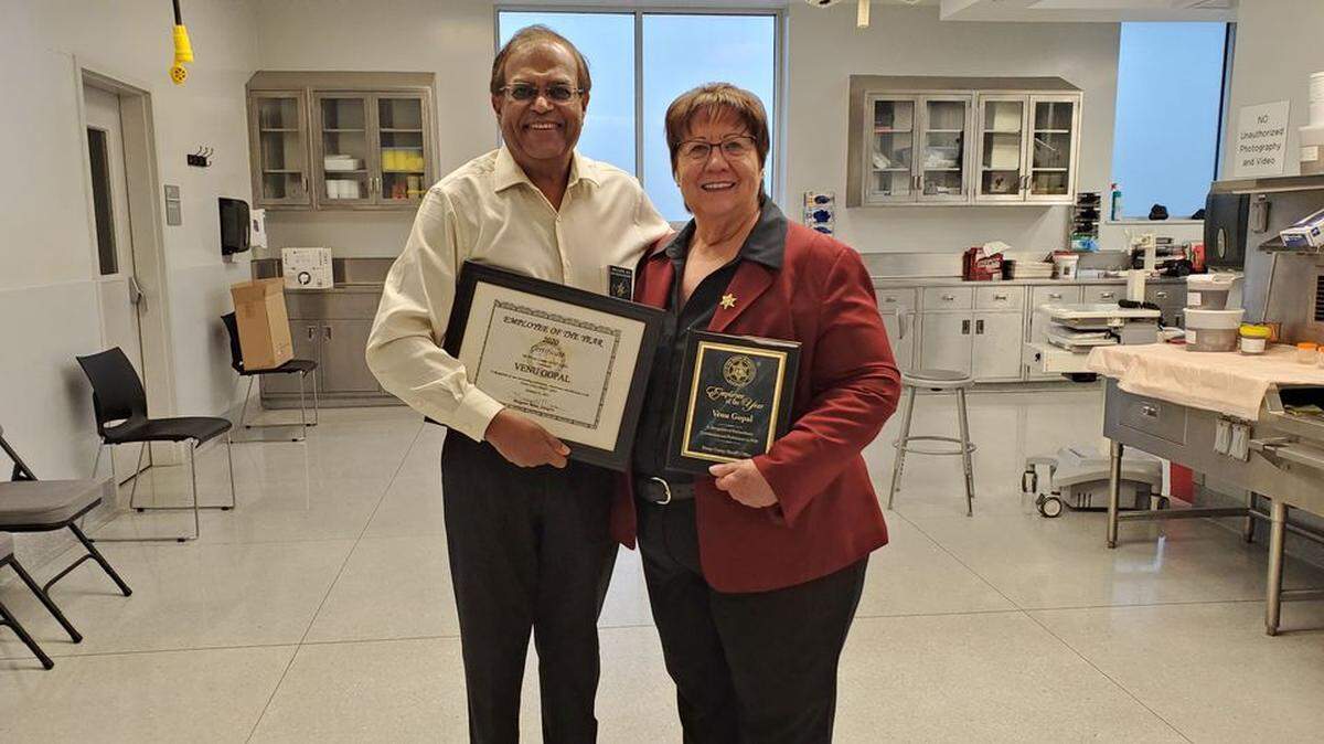 Fresno County Coroner Dr. Venu Gopal (left) died Saturday morning after his vehicle veered off the road and plunged down the mountainside of Highway 168.