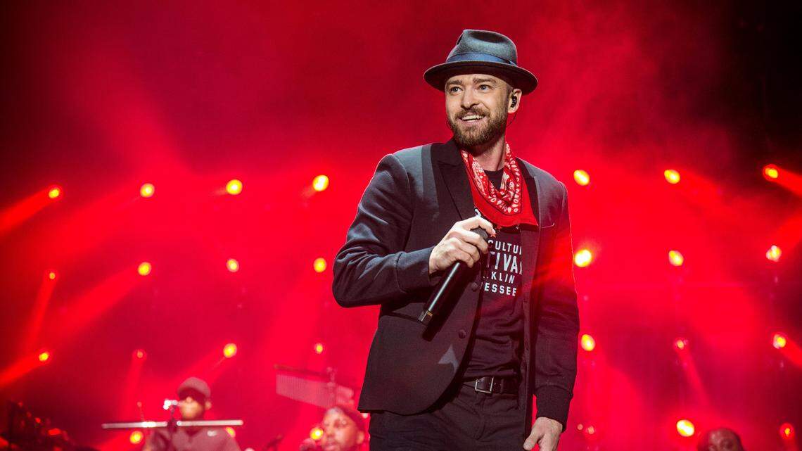 Justin Timberlake performs at the Pilgrimage Music and Cultural Festival on Saturday, Sept. 23, 2017, in Franklin, Tenn.