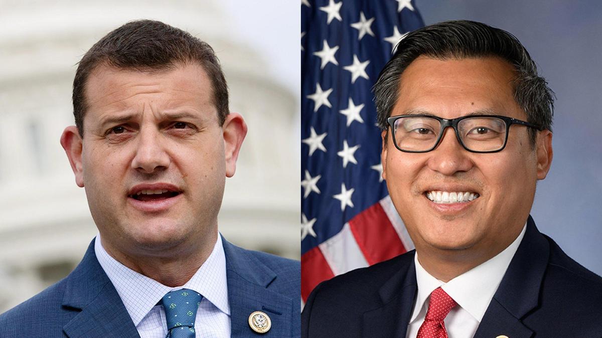 Congressional Republicans David Valadao, left, and Vince Fong, right, represent San Joaquin Valley districts with high enrollments in federal health insurance.