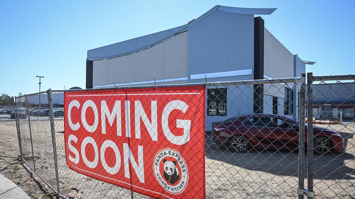 Panda Express is currently under construction on Shaw Avenue near Peach Avenue in Clovis on Tuesday, Sept. 17. It is one of six new restaurants or eateries opening on a stretch of Shaw Avenue between Peach and Clovis avenues.